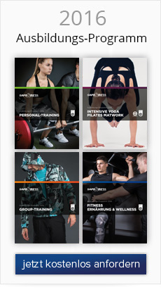Katalog 2016 für Ausbildung und Fortbildung Fitness, Wellness, Yoga, Personal Trainer, etc. bestellen